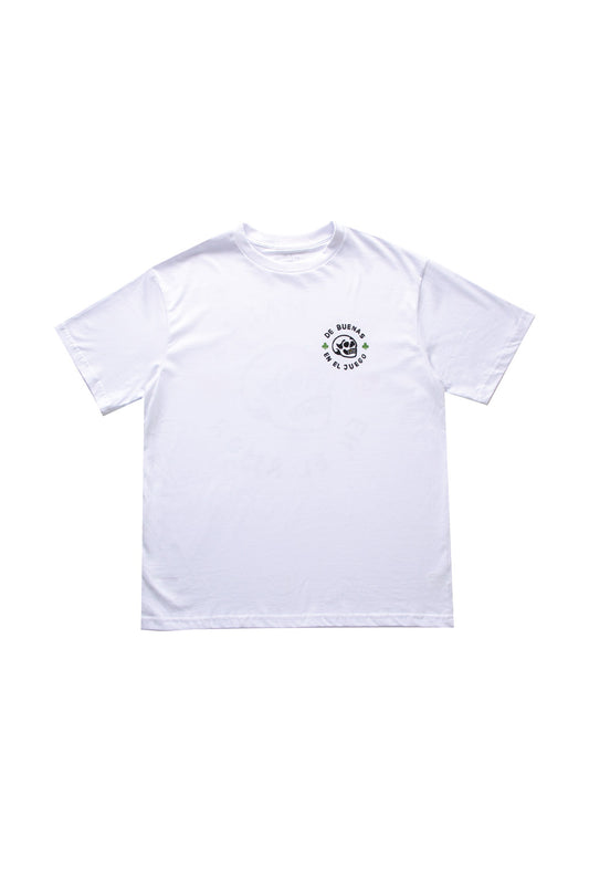 CAMISETA OVERSIZED DE BUENAS EN EL JUEGO BLANCA
